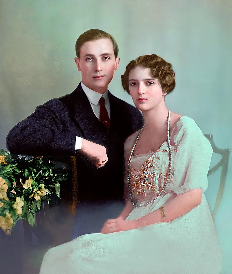 Felix and Irina Yusupov. Parishioners of one of the churches of Paris.