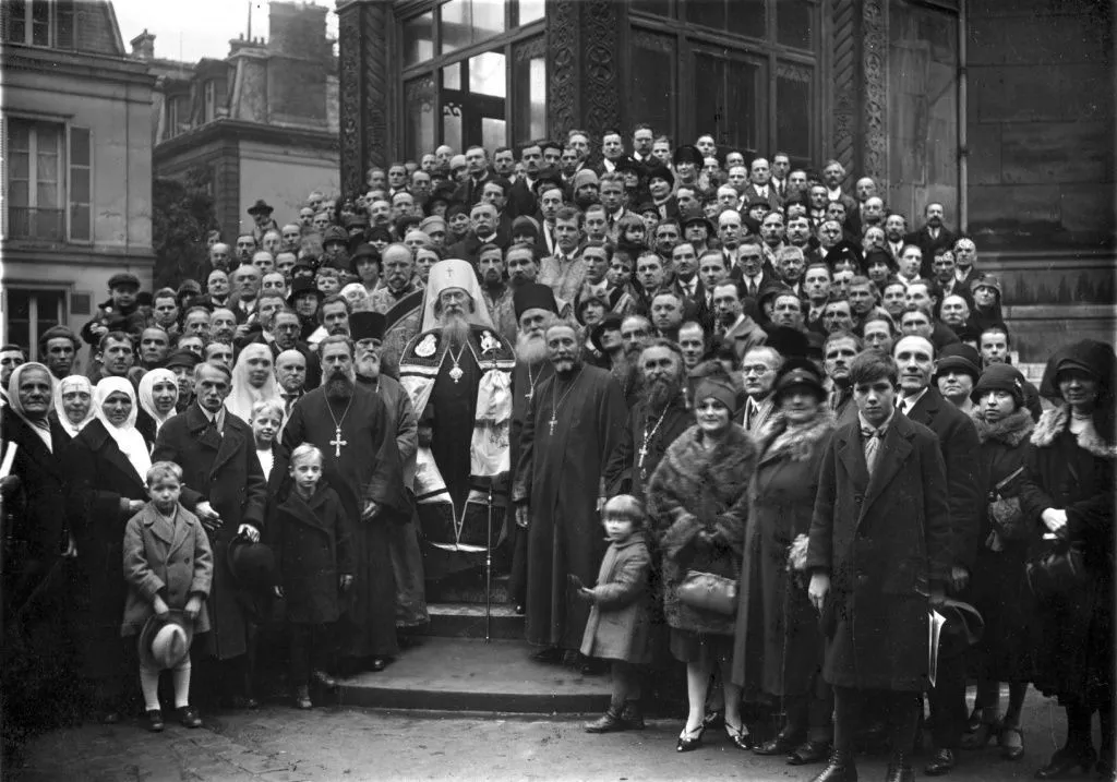 Die erste Welle russischer Emigranten in Europa nach dem Bürgerkrieg.