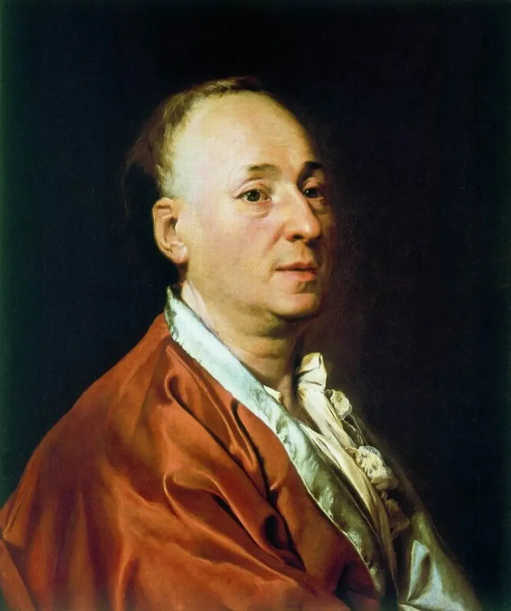 Porträt Denis Diderots von Dmitri Lewizki, Ölgemälde, 1773.