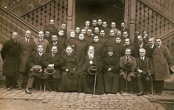 Professeurs et étudiants de l’Institut de théologie Saint-Serge, 1931.