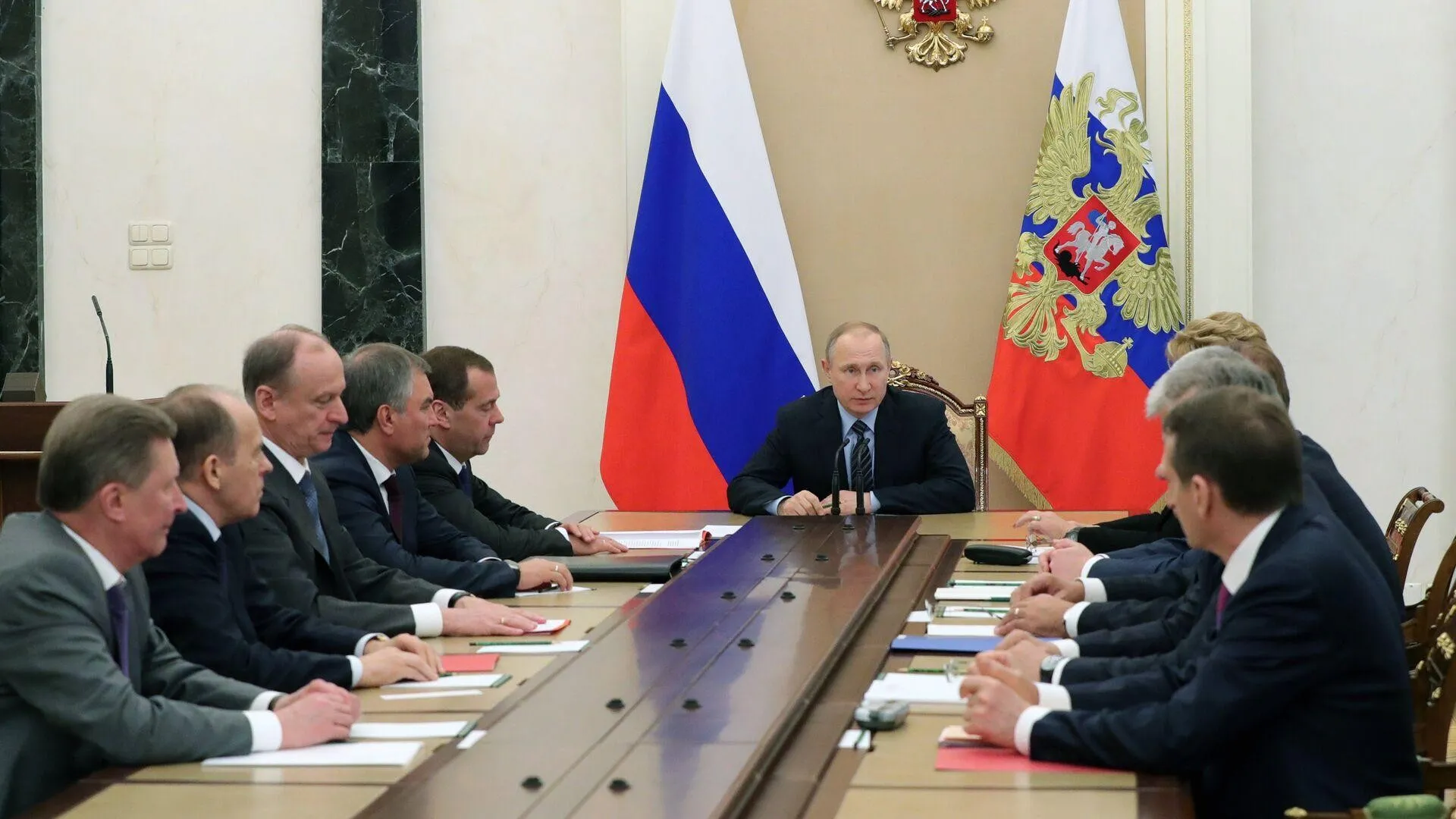 Vladimir Poutine s’exprimant lors d’une réunion du Conseil de sécurité, 2022.